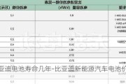 比亚迪电池寿命几年-比亚迪新能源汽车电池价格表