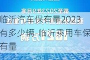 临沂汽车保有量2023有多少辆-临沂乘用车保有量