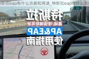 特斯拉eap有什么功能和用途_特斯拉eap有什么功能