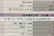 零跑c11配置区别,零跑c11使用什么品牌电池