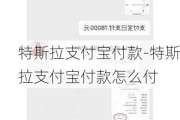 特斯拉支付宝付款-特斯拉支付宝付款怎么付