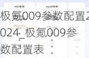 极氪009参数配置2024_极氪009参数配置表