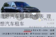 理想汽车租车价格表_理想汽车租车