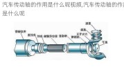 汽车传动轴的作用是什么呢视频,汽车传动轴的作用是什么呢