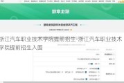 浙江汽车职业技术学院提前招生-浙江汽车职业技术学院提前招生入围