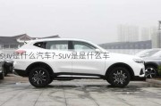 suv是什么汽车?-suv是是什么车