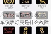 汽车仪表指示灯亮-汽车仪表灯亮是什么故障