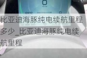 比亚迪海豚纯电续航里程多少_比亚迪海豚纯电续航里程