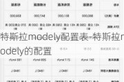 特斯拉modely配置表-特斯拉modely的配置