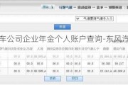 东风汽车公司企业年金个人账户查询-东风汽车企业年金