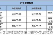 凯迪拉克经典车型价格-凯迪拉克经典车型