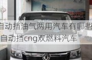 自动挡油气两用汽车有哪些-自动挡cng双燃料汽车