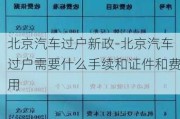 北京汽车过户新政-北京汽车过户需要什么手续和证件和费用