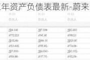 蔚来汽车近三年资产负债表最新-蔚来汽车2020年财报