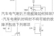 汽车电气喇叭不响故障如何排除?-汽车电喇叭时响时不响可能的故障不包括下列哪项