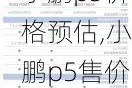 小鹏p5价格预估,小鹏p5售价预测
