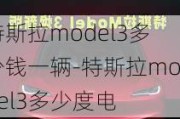 特斯拉model3多少钱一辆-特斯拉model3多少度电