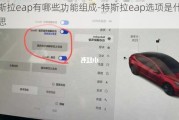 特斯拉eap有哪些功能组成-特斯拉eap选项是什么意思