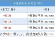 奥迪Q8多少钱一辆2023-奥迪q8多少钱