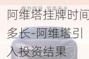 阿维塔挂牌时间多长-阿维塔引入投资结果