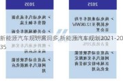 新能源汽车规划漏洞多,新能源汽车规划2021-2035