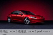 特斯拉model 3 极速版,model 3 performance极速