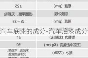 汽车底漆的成分-汽车底漆成分