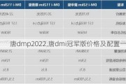 唐dmp2022,唐dmi冠军版价格及配置一览表