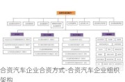 合资汽车企业合资方式-合资汽车企业组织架构