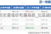 比亚迪股票历史最低价和最高级_比亚迪股票历史最低价