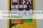 汽车维修快速入门90天_有没有卖汽车维修教程的