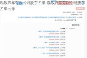 观致汽车有限公司股东名单-观致汽车有限公司股东名单公示