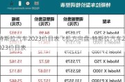 特斯拉汽车2023价目表飞机方向盘-特斯拉汽车2023价目表