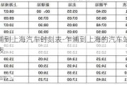 乍浦到上海汽车时刻表-乍浦到上海的汽车站时刻表