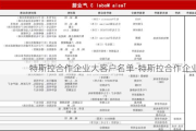 特斯拉合作企业大客户名单-特斯拉合作企业