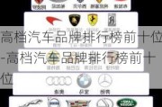 高档汽车品牌排行榜前十位-高档汽车品牌排行榜前十位