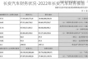 长安汽车财务状况-2022年长安汽车财务报告