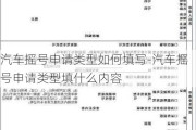 汽车摇号申请类型如何填写-汽车摇号申请类型填什么内容