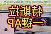 特斯拉无法启动ap-特斯拉无法启动车辆怎么办