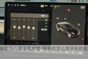 特斯拉怎么用手机放歌-特斯拉怎么放手机的音源功能