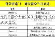 保定汽车报价大全2020-保定汽车报价大全2020最新