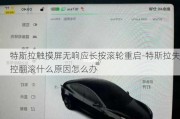 特斯拉触摸屏无响应长按滚轮重启-特斯拉失控翻滚什么原因怎么办