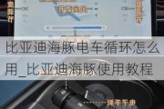 比亚迪海豚电车循环怎么用_比亚迪海豚使用教程