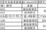 特斯拉model3最低价格历史-特斯拉model3最低价