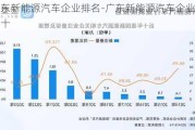 广东新能源汽车企业排名-广东新能源汽车企业排名前十