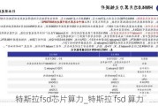 特斯拉fsd芯片算力_特斯拉 fsd 算力