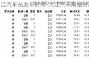 九江汽车站发车时间-九江汽车南站时刻表