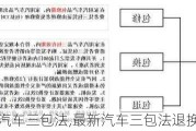 最新的汽车三包法,最新汽车三包法退换车条件