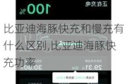 比亚迪海豚快充和慢充有什么区别,比亚迪海豚快充功率