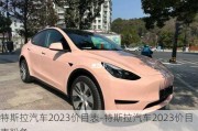 特斯拉汽车2023价目表-特斯拉汽车2023价目表粉色